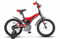 Детский велосипед Stels Jet 16" Z010 черный красный 2022 - магазин СпортДоставка. Спортивные товары интернет магазин в Каменск-Уральском 