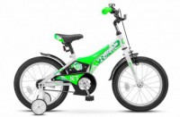 Детский велосипед Stels Jet 16" Z010 зеленый белый  2022 - магазин СпортДоставка. Спортивные товары интернет магазин в Каменск-Уральском 