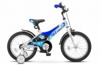 Детский велосипед Stels Jet 16" Z010 синий белый 2022 - магазин СпортДоставка. Спортивные товары интернет магазин в Каменск-Уральском 
